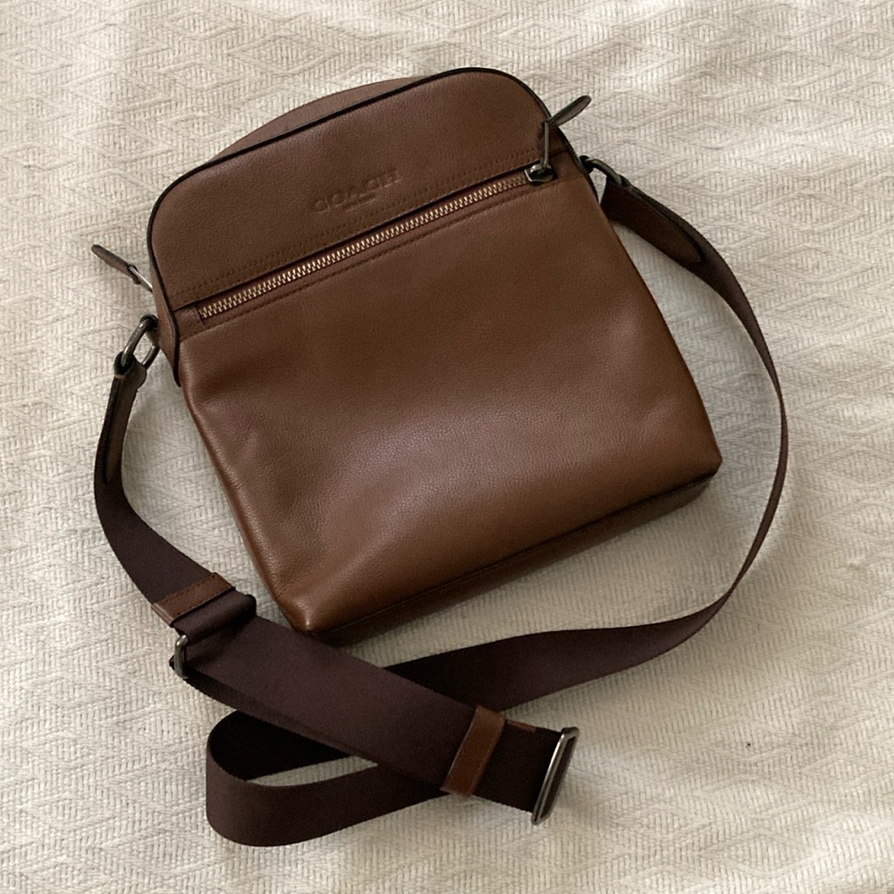 Coach Brown Leather Messenger Bag Timeless Design